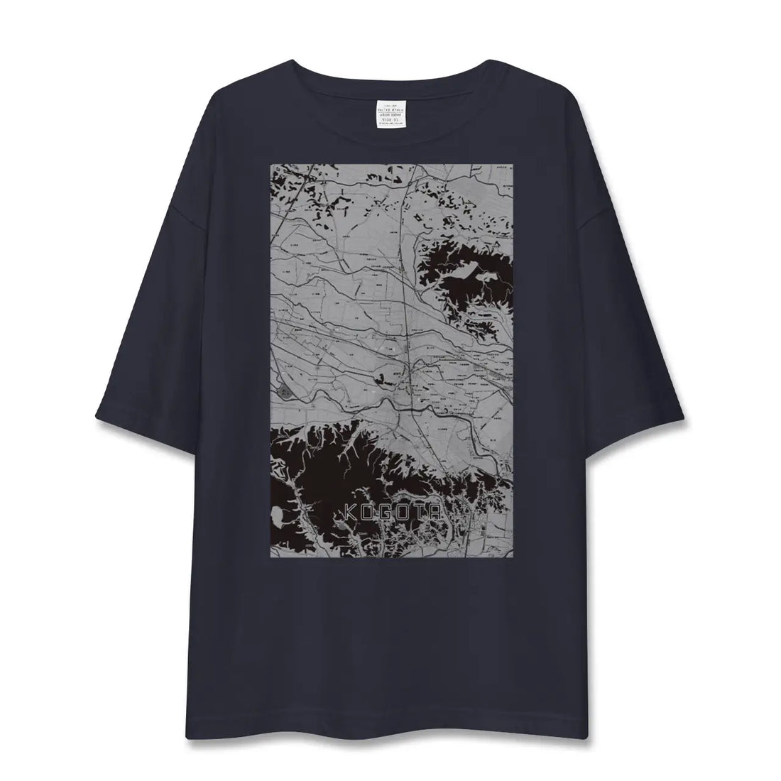 【小牛田（宮城県）】地図柄ビッグシルエットTシャツ