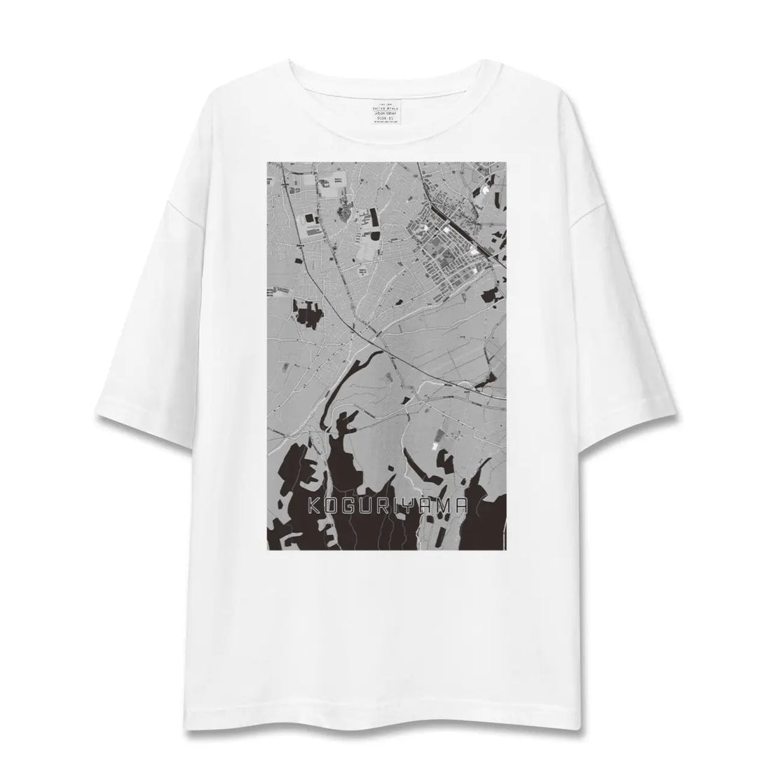 【小栗山(青森県)】地図柄ビッグシルエットTシャツ