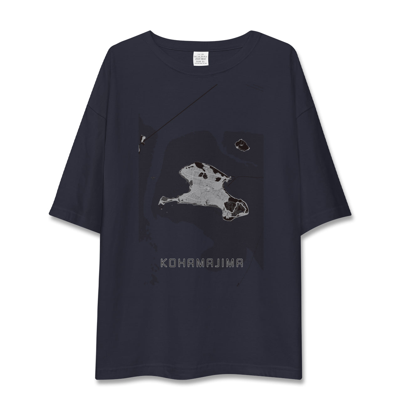 【小浜島（沖縄県）】地図柄ビッグシルエットTシャツ
