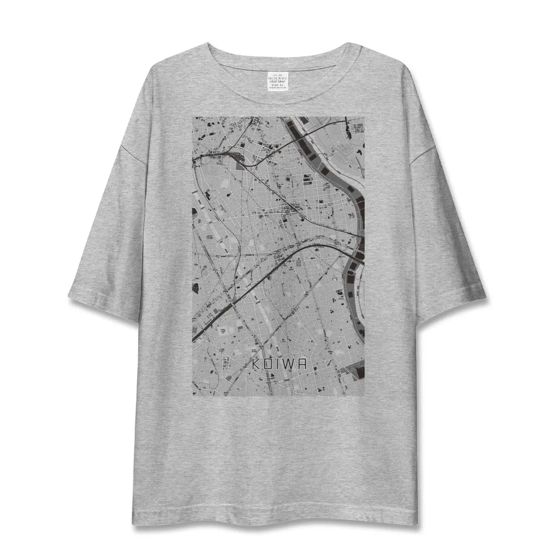 【小岩（東京都）】地図柄ビッグシルエットTシャツ