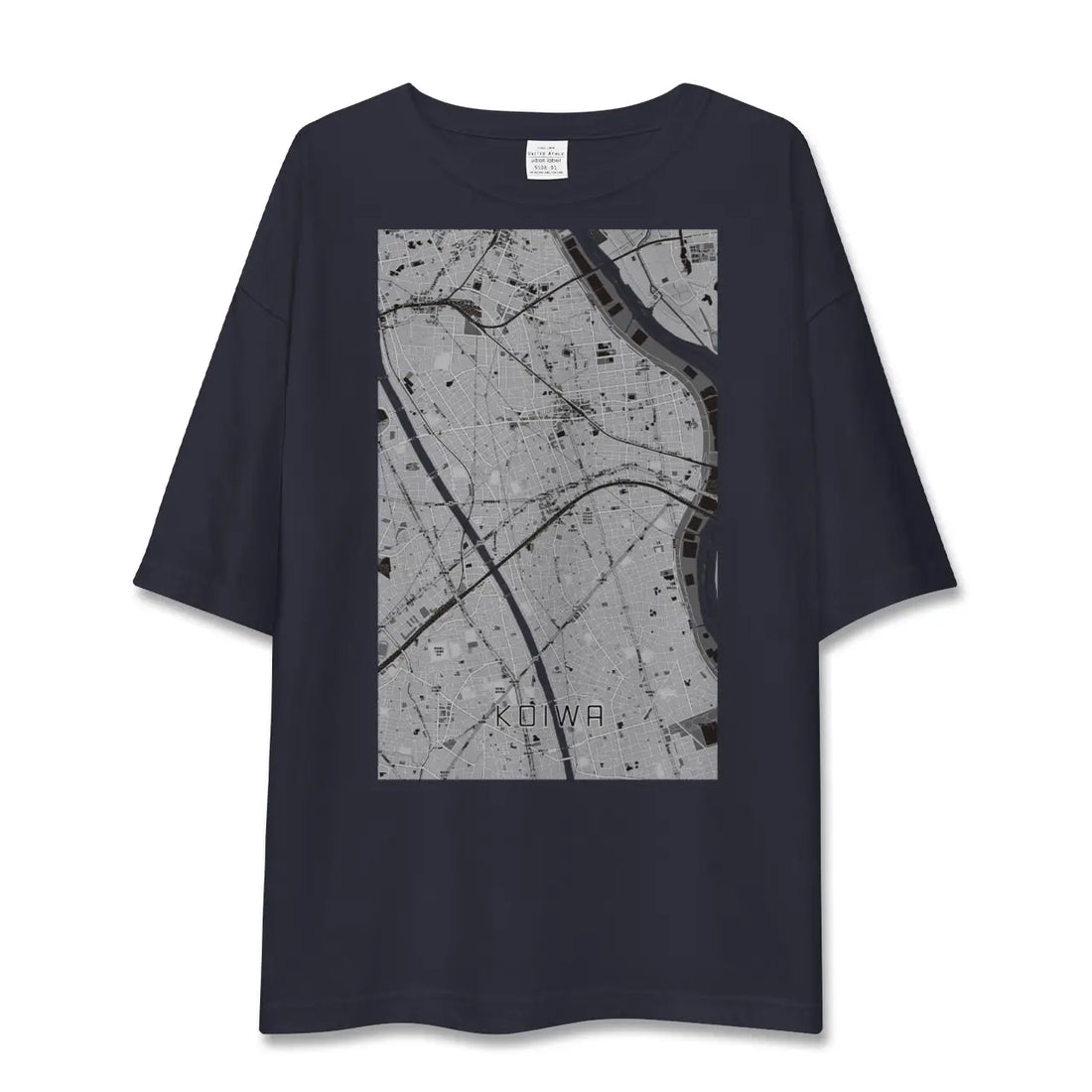 【小岩（東京都）】地図柄ビッグシルエットTシャツ