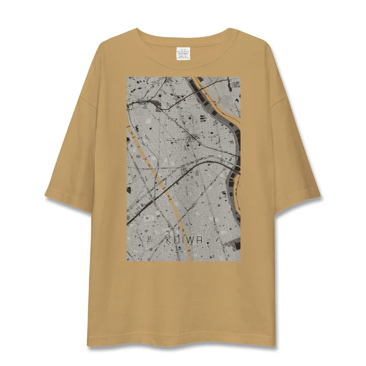 【小岩（東京都）】地図柄ビッグシルエットTシャツ