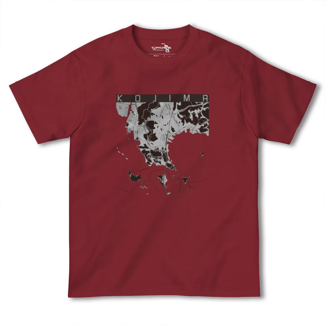 【児島(岡山県)】地図柄ヘビーウェイトTシャツ