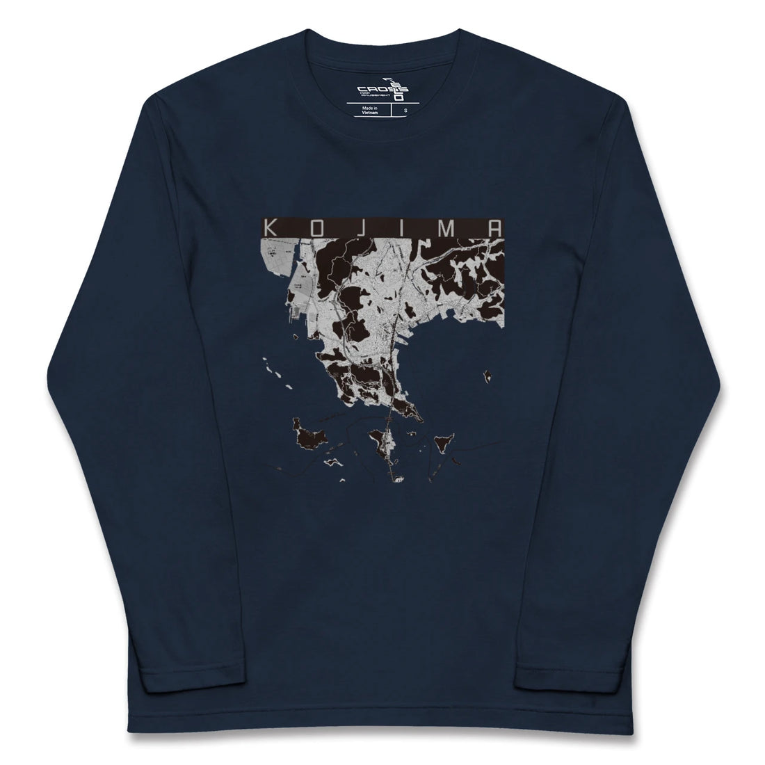 【児島(岡山県)】地図柄ロングスリーブTシャツ