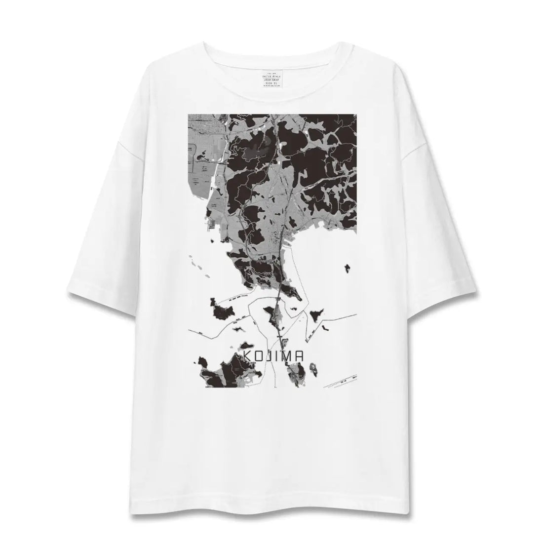 【児島(岡山県)】地図柄ビッグシルエットTシャツ