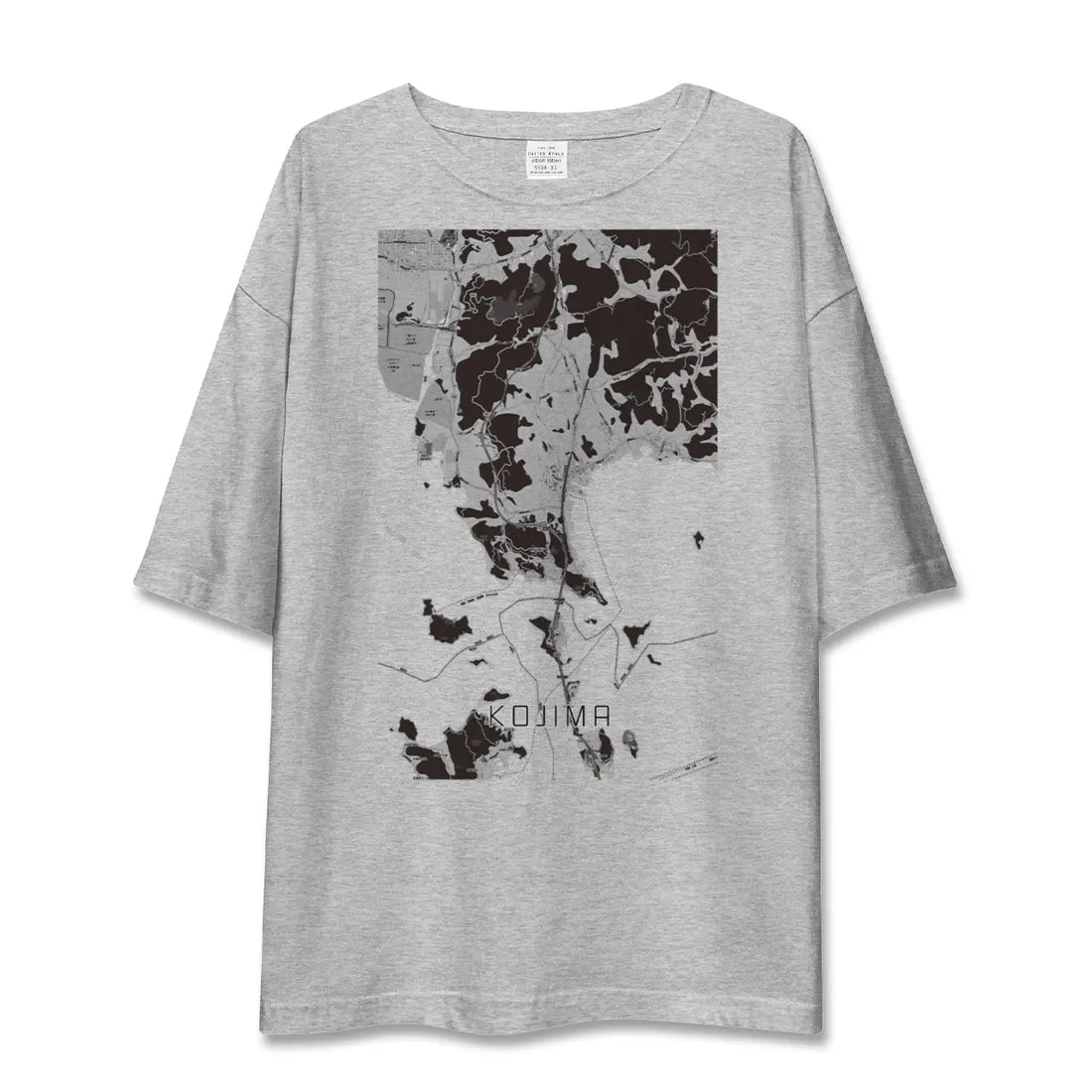 【児島（岡山県）】地図柄ビッグシルエットTシャツ