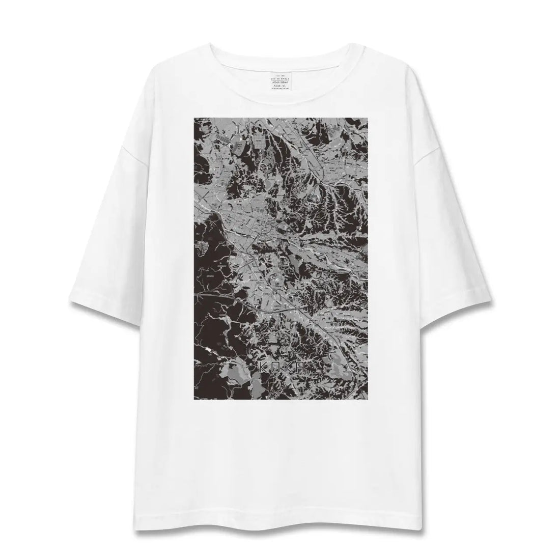 【甲賀（滋賀県）】地図柄ビッグシルエットTシャツ