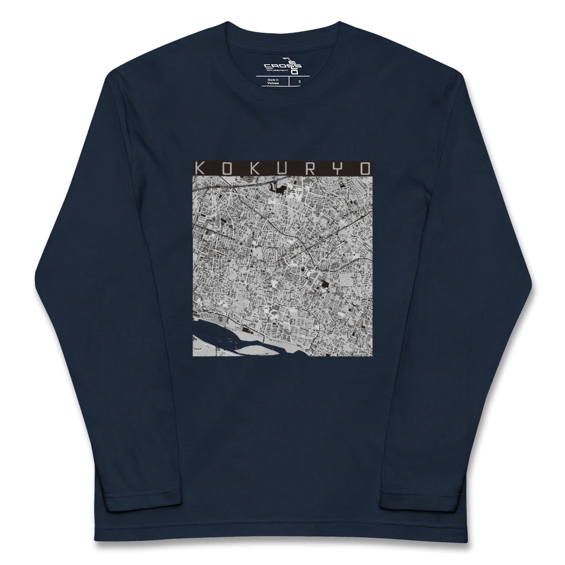 【国領(東京都)】地図柄ロングスリーブTシャツ