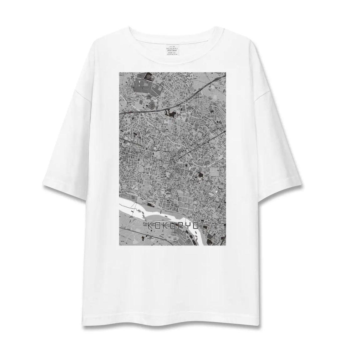 【国領(東京都)】地図柄ビッグシルエットTシャツ