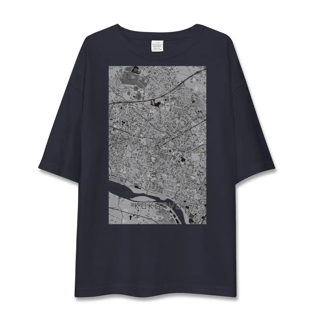 【国領（東京都）】地図柄ビッグシルエットTシャツ