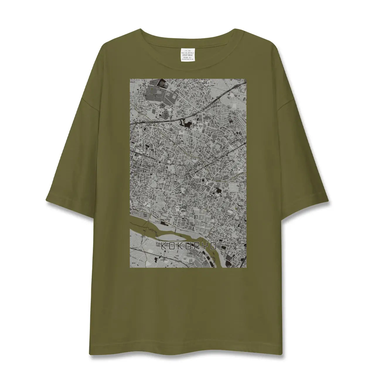 【国領（東京都）】地図柄ビッグシルエットTシャツ