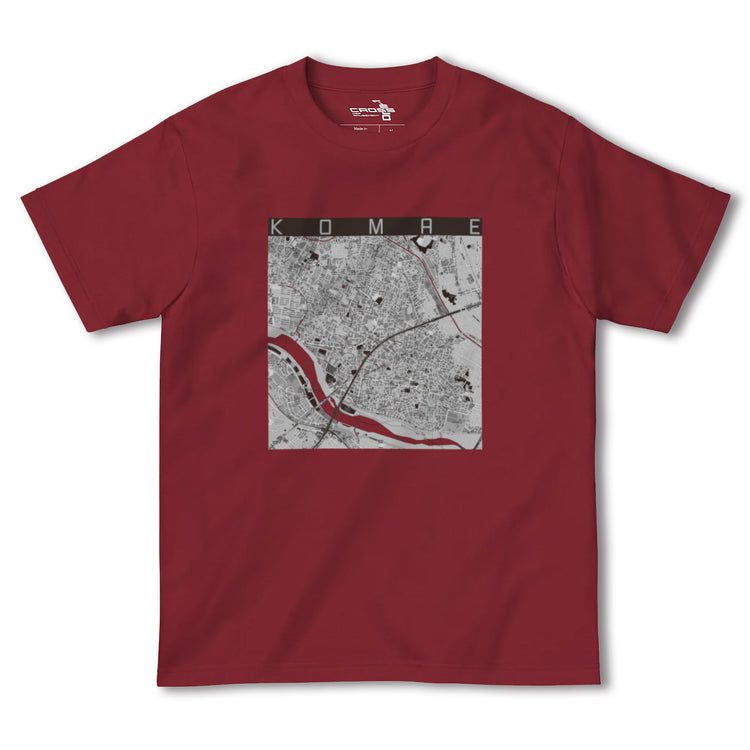 【狛江（東京都）】地図柄ヘビーウェイトTシャツ