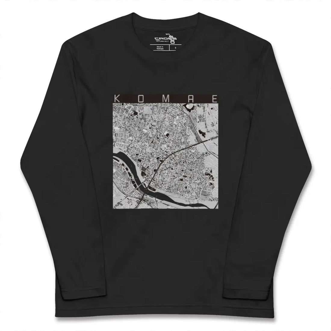 【狛江(東京都)】地図柄ロングスリーブTシャツ