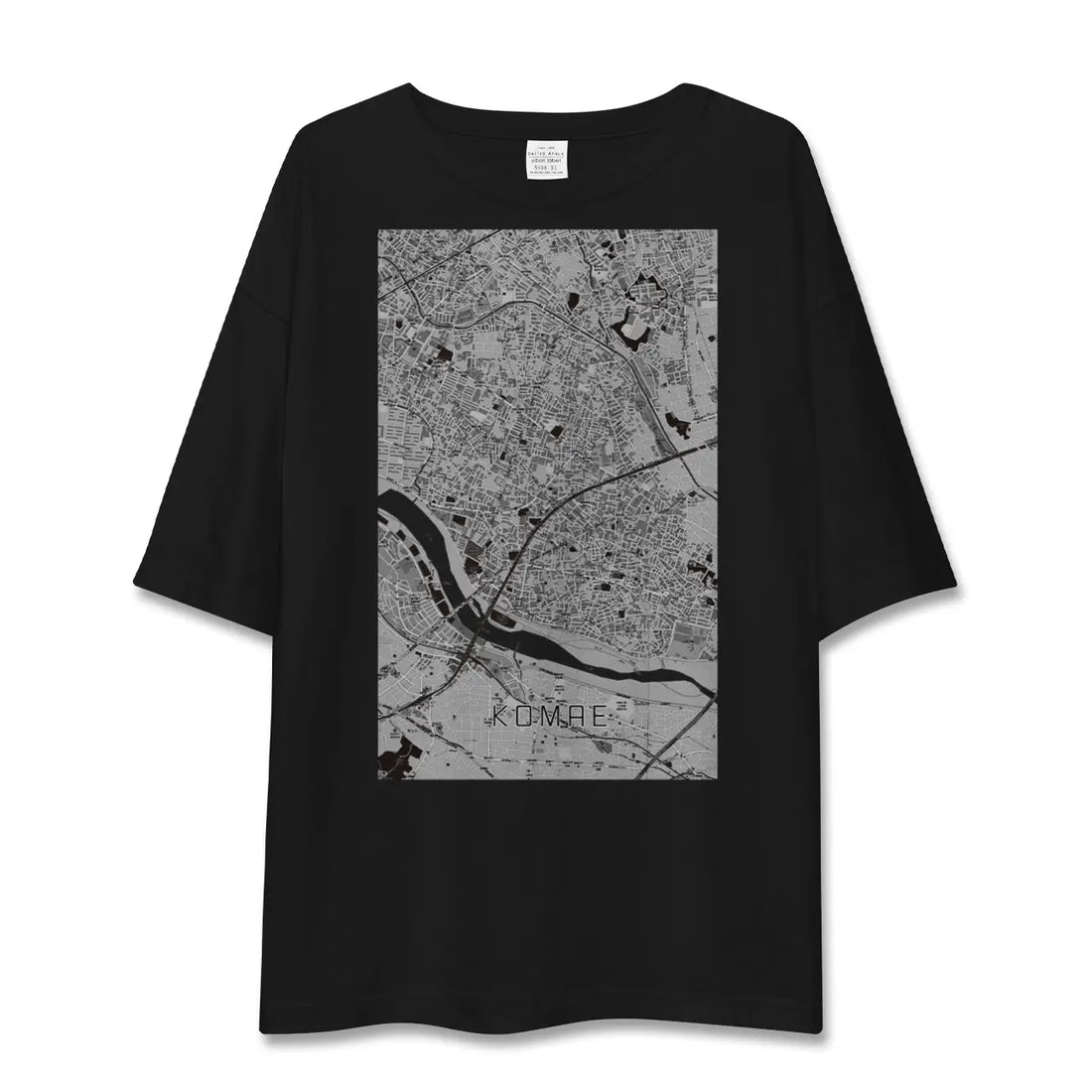 【狛江(東京都)】地図柄ビッグシルエットTシャツ