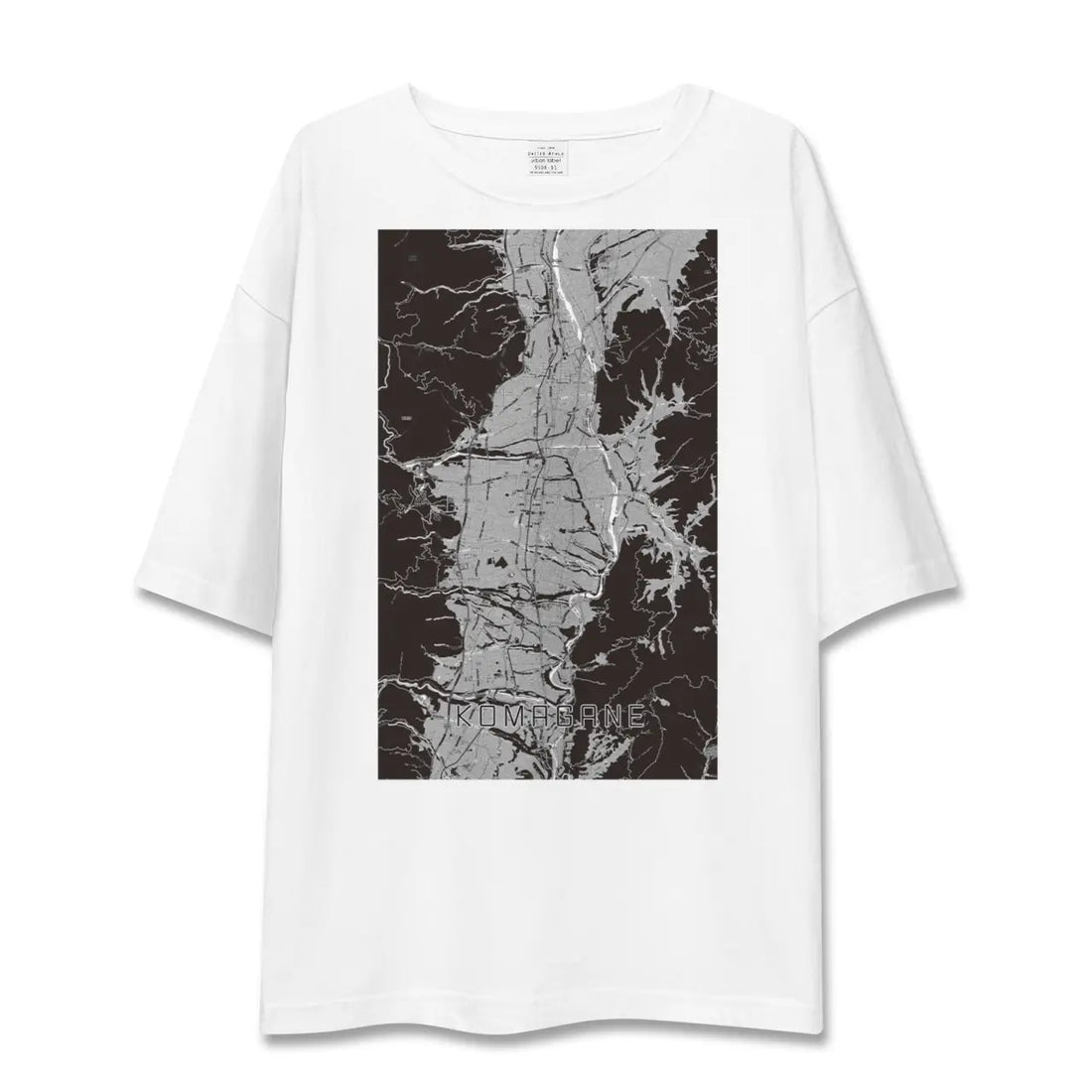 【駒ヶ根（長野県）】地図柄ビッグシルエットTシャツ