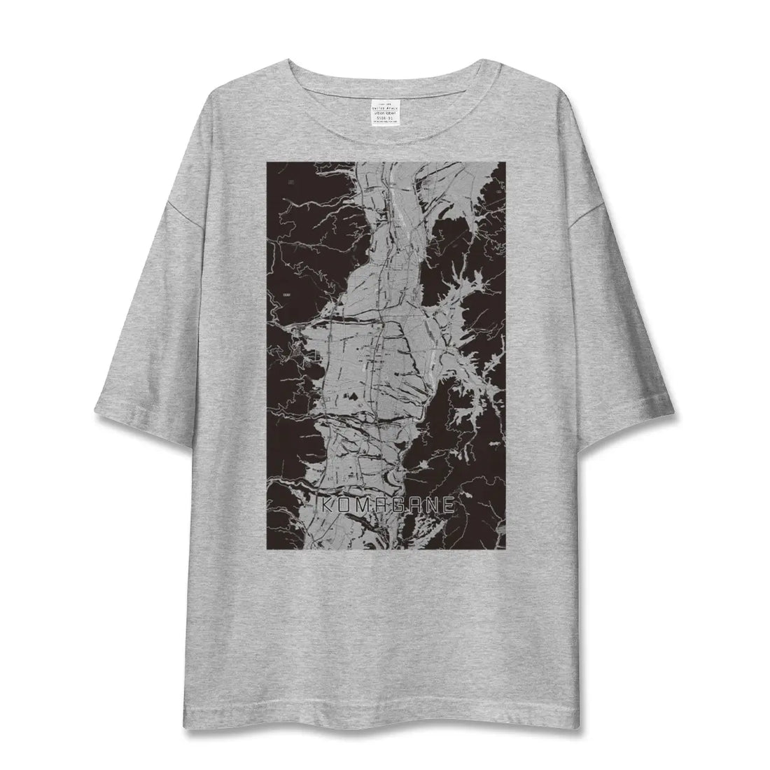 【駒ヶ根(長野県)】地図柄ビッグシルエットTシャツ