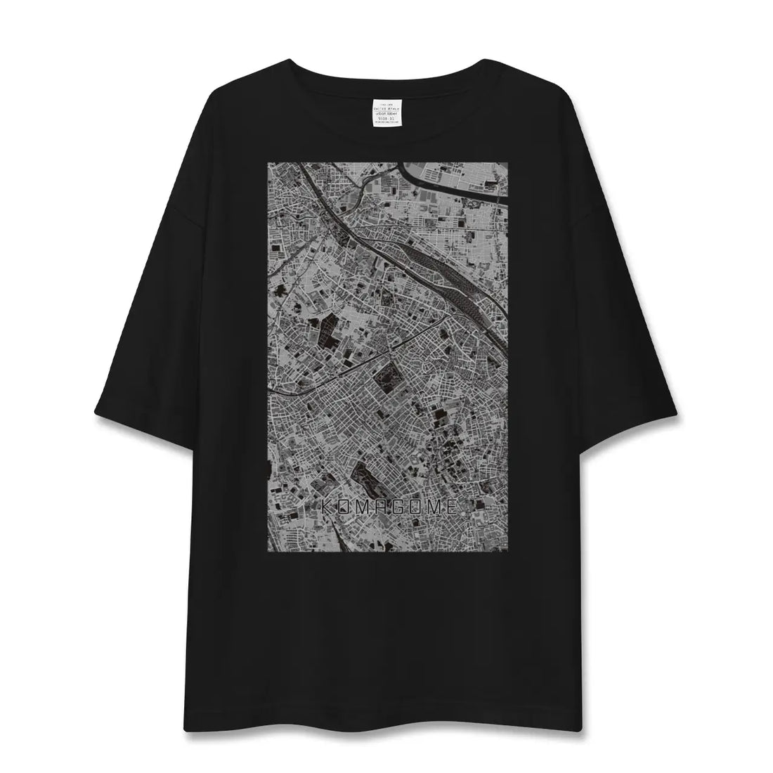 【駒込（東京都）】地図柄ビッグシルエットTシャツ