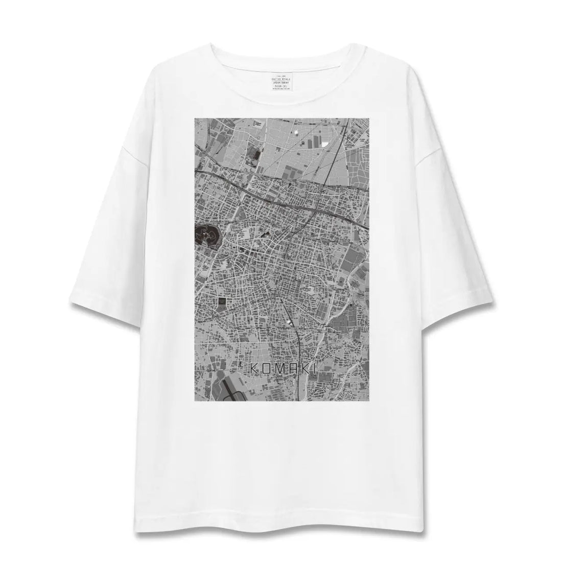 【小牧（愛知県）】地図柄ビッグシルエットTシャツ
