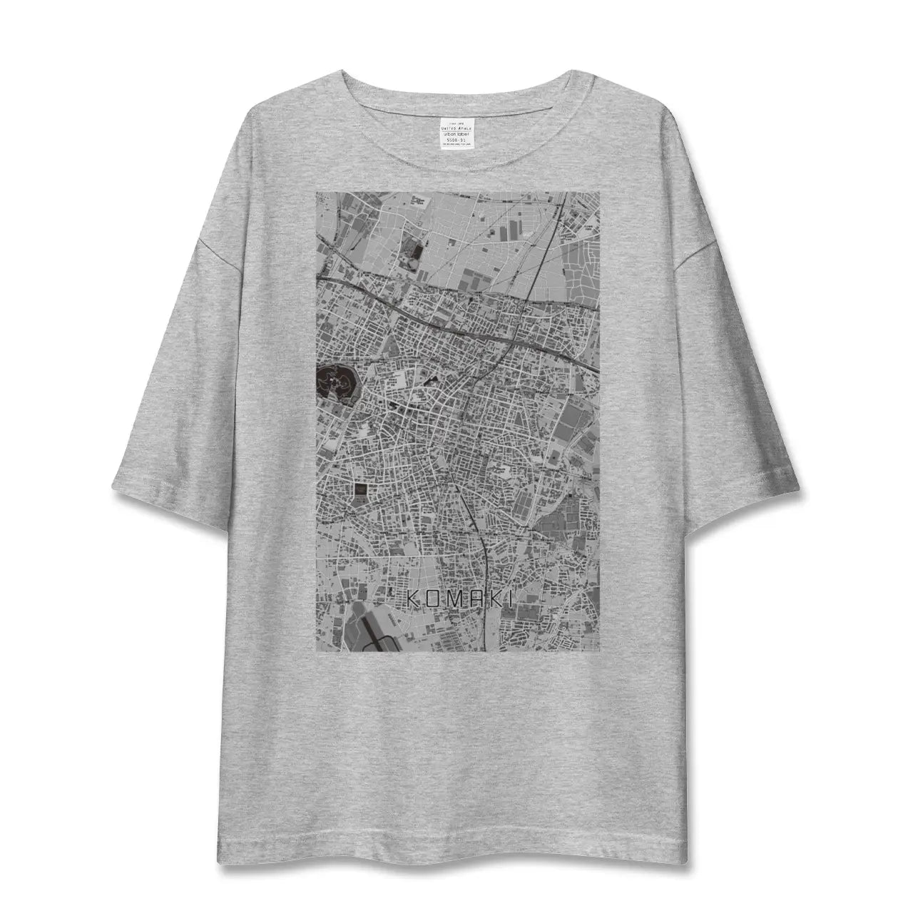【小牧（愛知県）】地図柄ビッグシルエットTシャツ