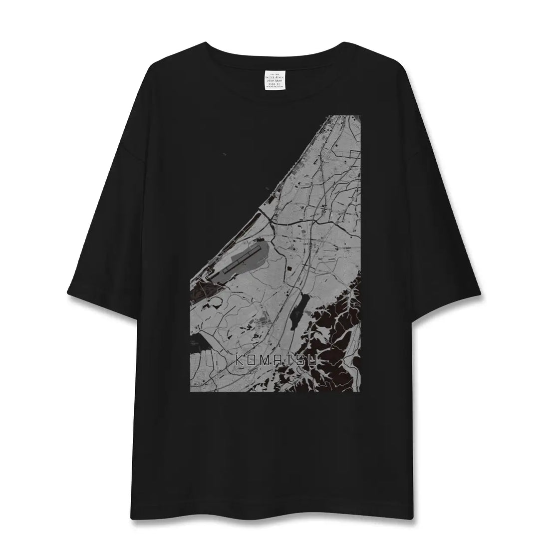 【小松（石川県）】地図柄ビッグシルエットTシャツ