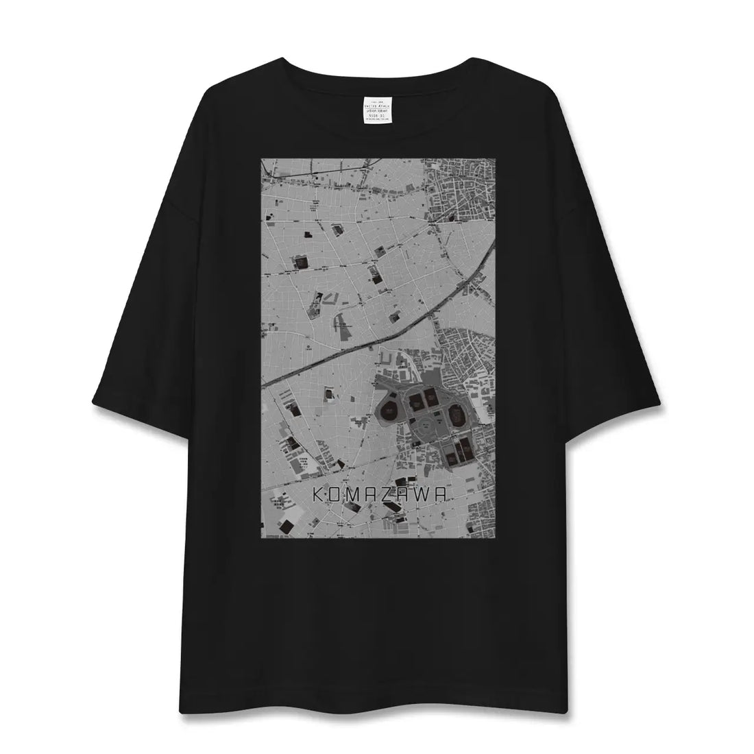 【駒沢(東京都)】地図柄ビッグシルエットTシャツ