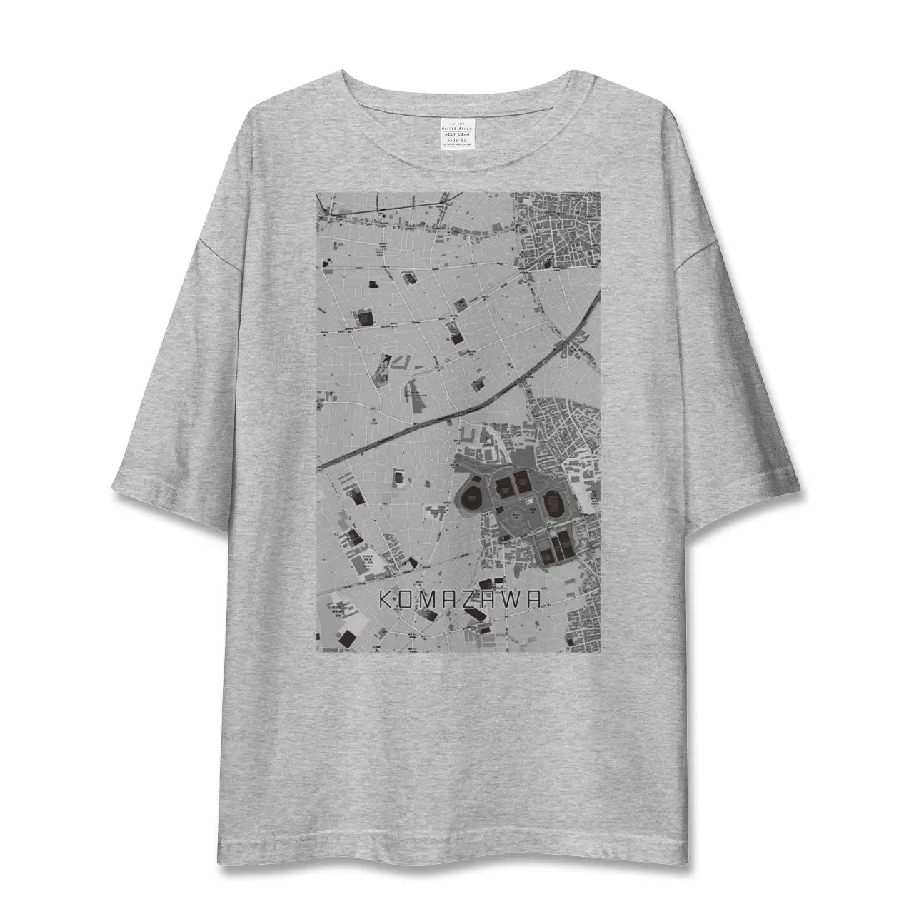【駒沢（東京都）】地図柄ビッグシルエットTシャツ