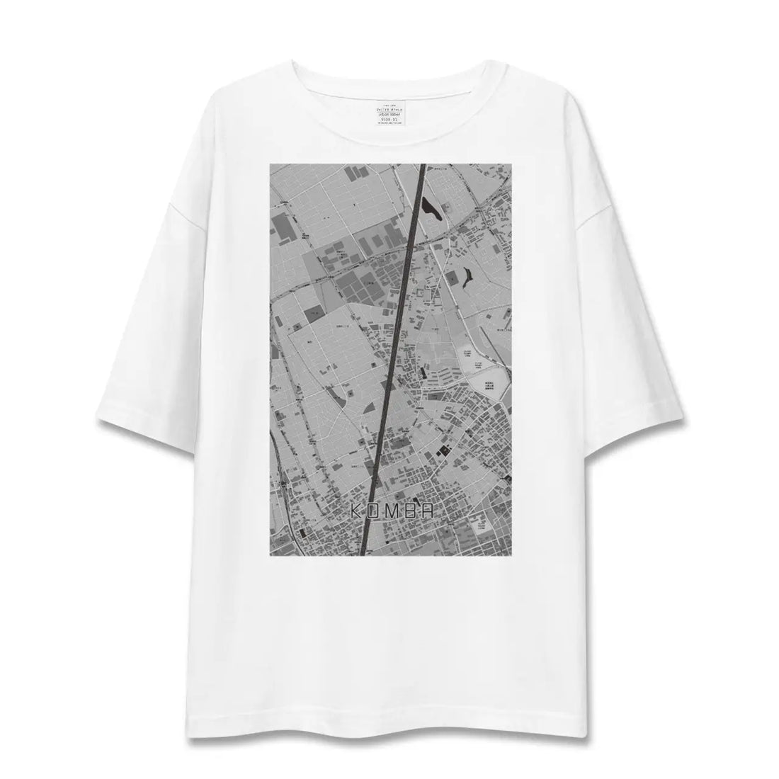 【今羽（埼玉県）】地図柄ビッグシルエットTシャツ