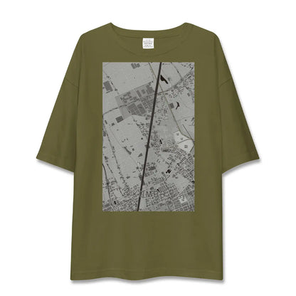 【今羽（埼玉県）】地図柄ビッグシルエットTシャツ