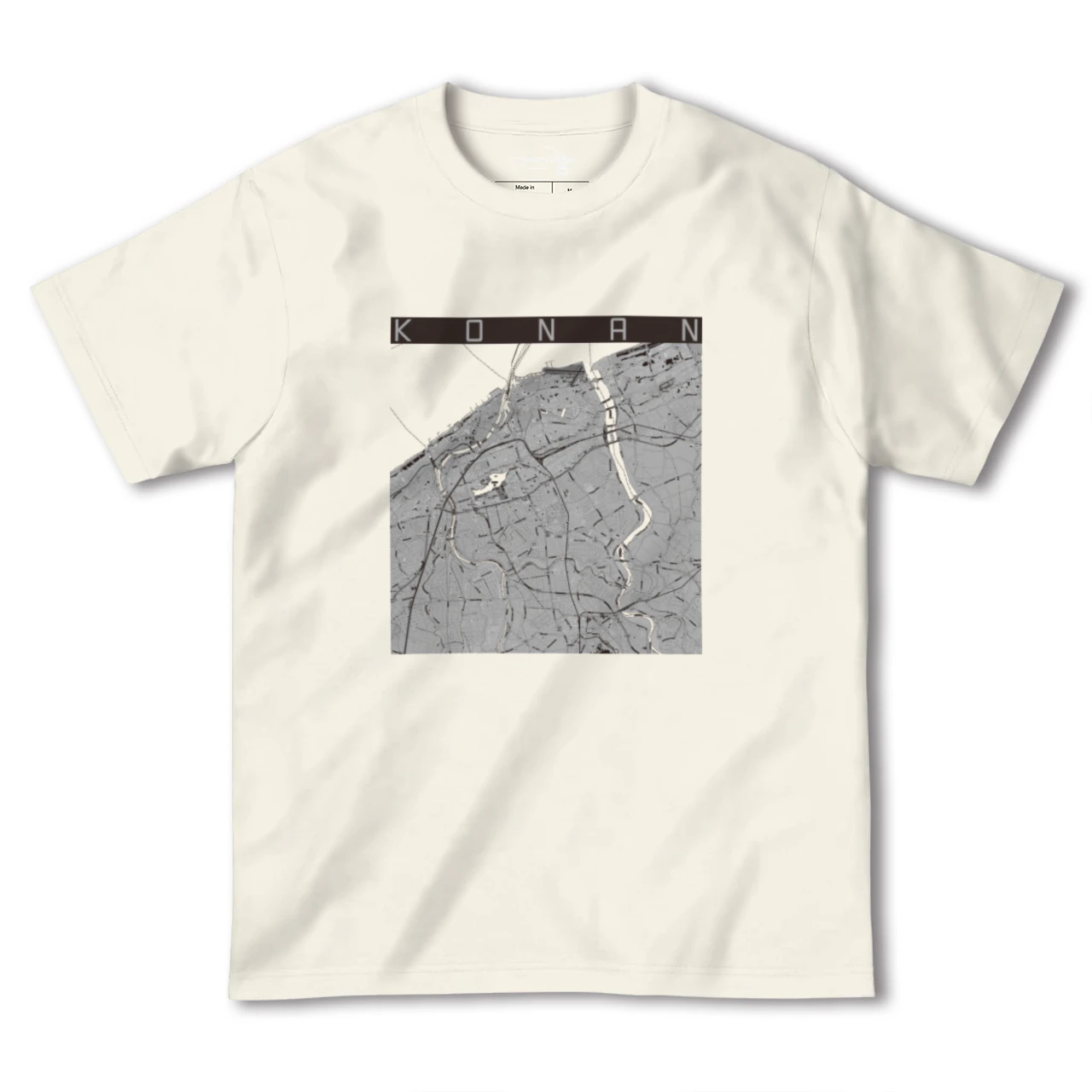 【江南（新潟県）（新潟県）】地図柄ヘビーウェイトTシャツ