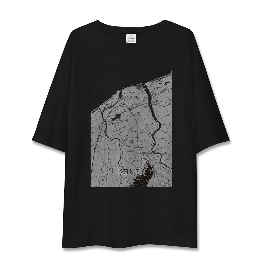 【江南（新潟県）（新潟県）】地図柄ビッグシルエットTシャツ