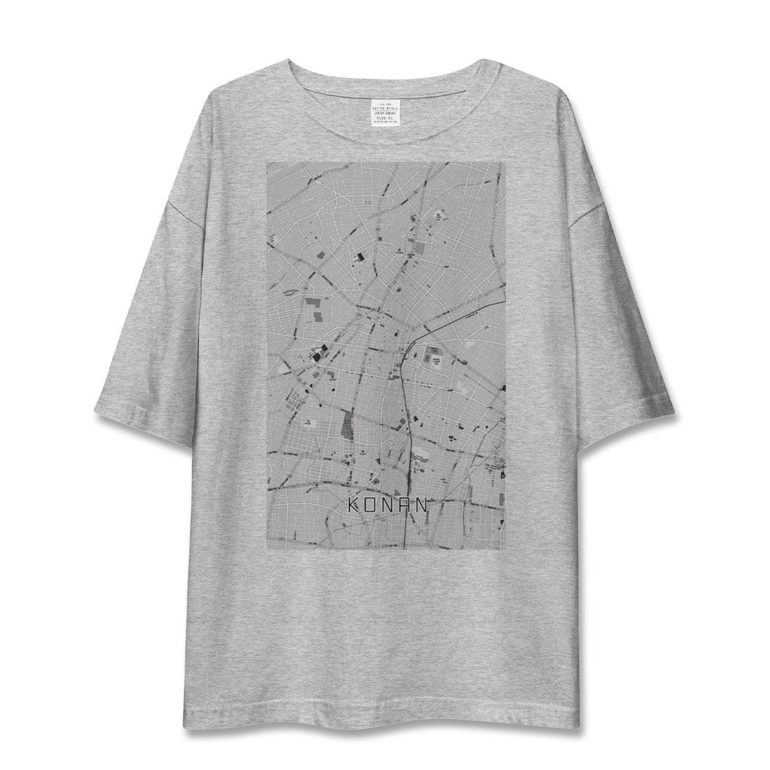 【江南（愛知県）】地図柄ビッグシルエットTシャツ