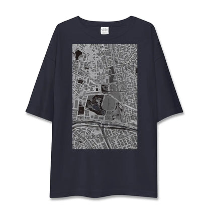 【後楽園（東京都）】地図柄ビッグシルエットTシャツ