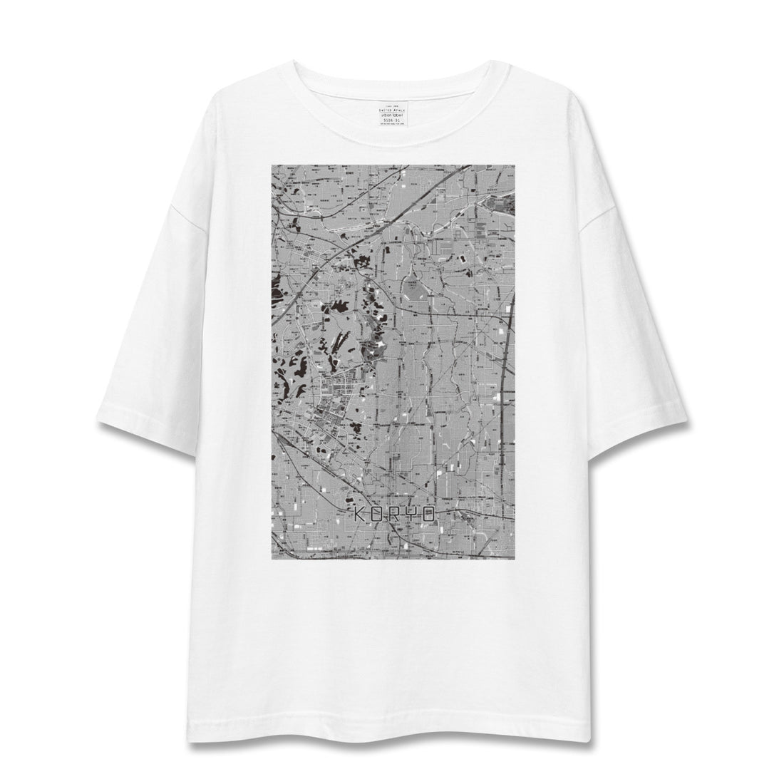 【広陵（奈良県）】地図柄ビッグシルエットTシャツ