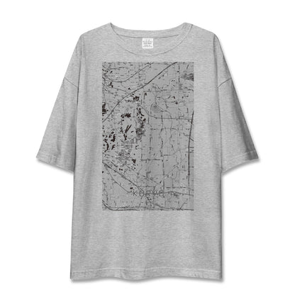 【広陵（奈良県）】地図柄ビッグシルエットTシャツ