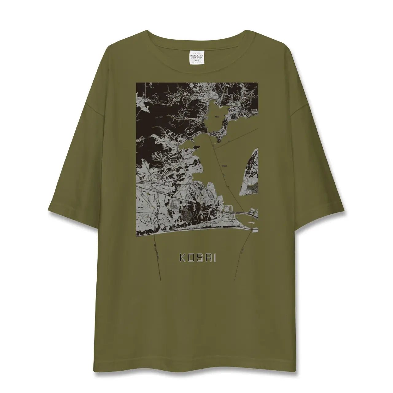 【湖西（静岡県）】地図柄ビッグシルエットTシャツ