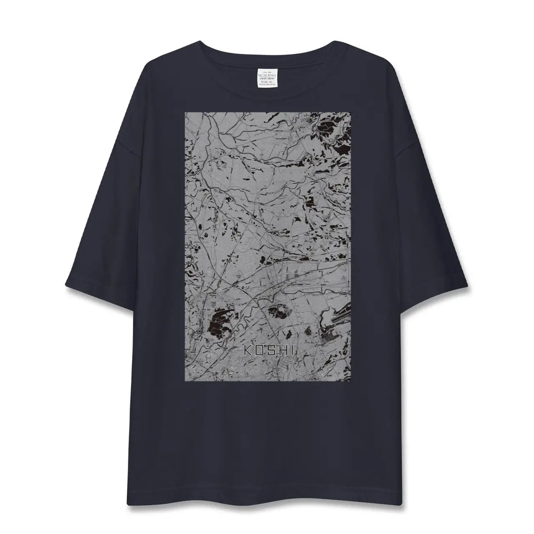 【合志（熊本県）】地図柄ビッグシルエットTシャツ