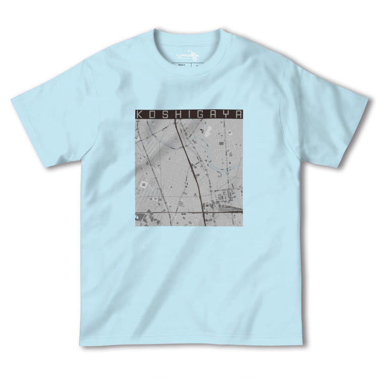 【越谷（埼玉県）】地図柄ヘビーウェイトTシャツ