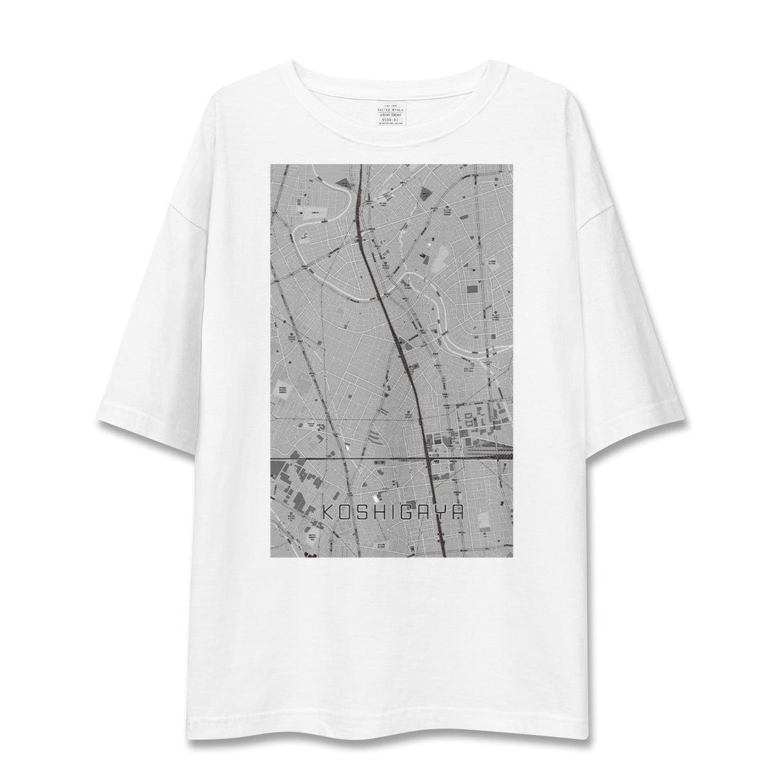 【越谷（埼玉県）】地図柄ビッグシルエットTシャツ