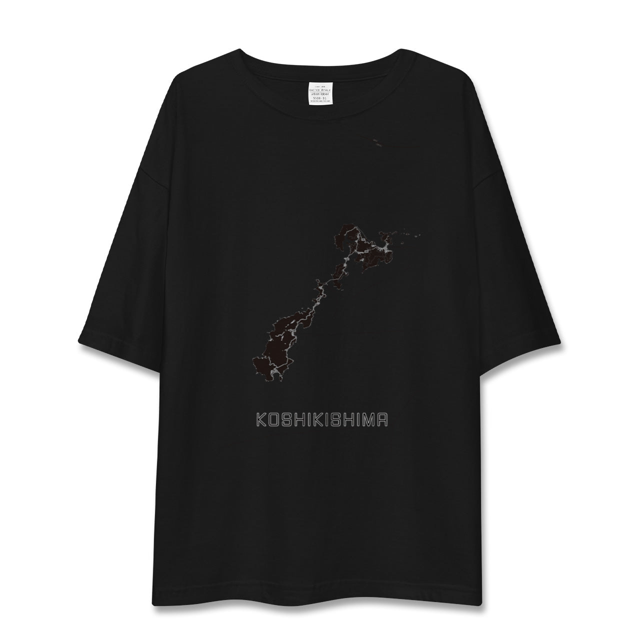 【甑島（鹿児島県）】地図柄ビッグシルエットTシャツ