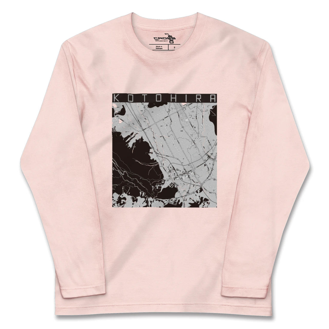 【琴平(香川県)】地図柄ロングスリーブTシャツ