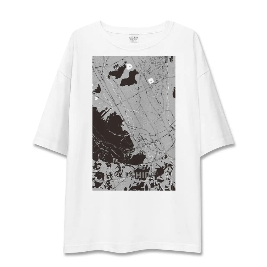 【琴平(香川県)】地図柄ビッグシルエットTシャツ