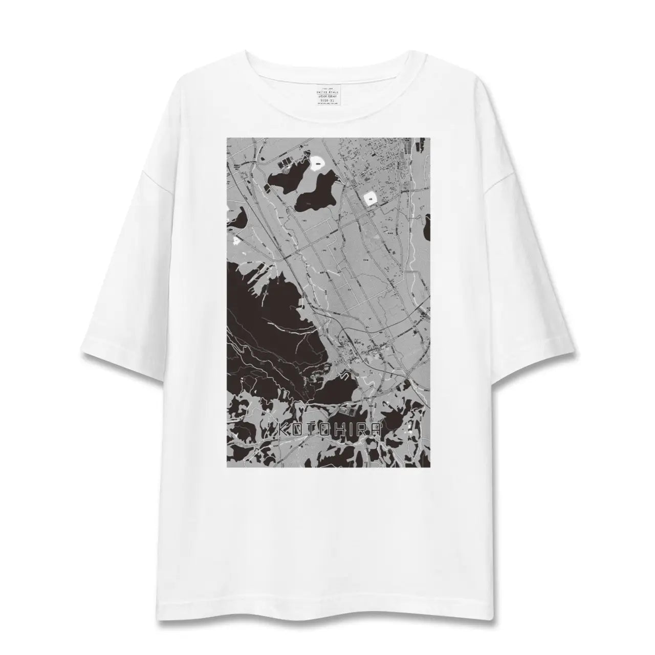 【琴平（香川県）】地図柄ビッグシルエットTシャツ