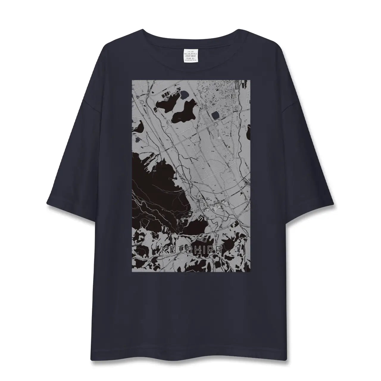 【琴平（香川県）】地図柄ビッグシルエットTシャツ