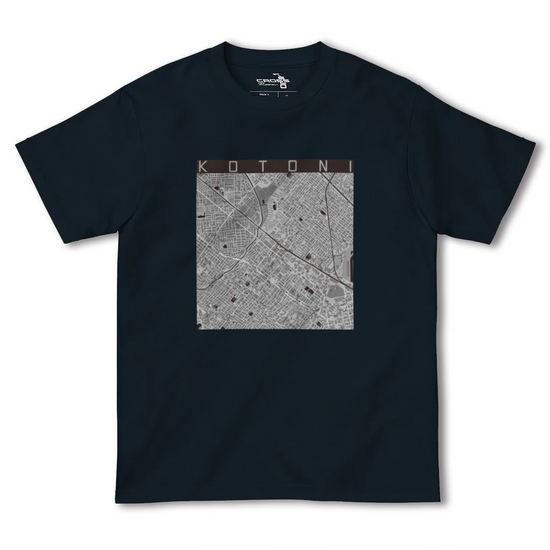 【琴似（北海道）】地図柄ヘビーウェイトTシャツ