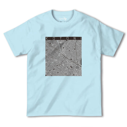 【琴似（北海道）】地図柄ヘビーウェイトTシャツ