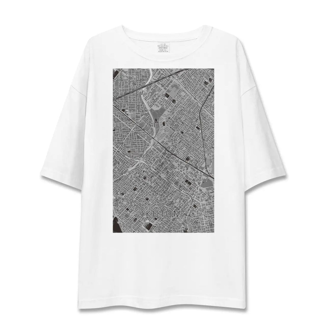 【琴似(北海道)】地図柄ビッグシルエットTシャツ