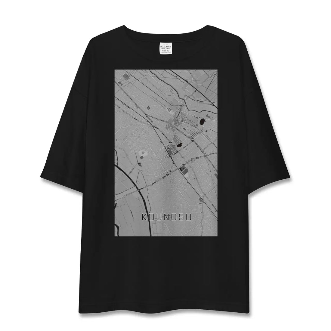 【鴻巣（埼玉県）】地図柄ビッグシルエットTシャツ