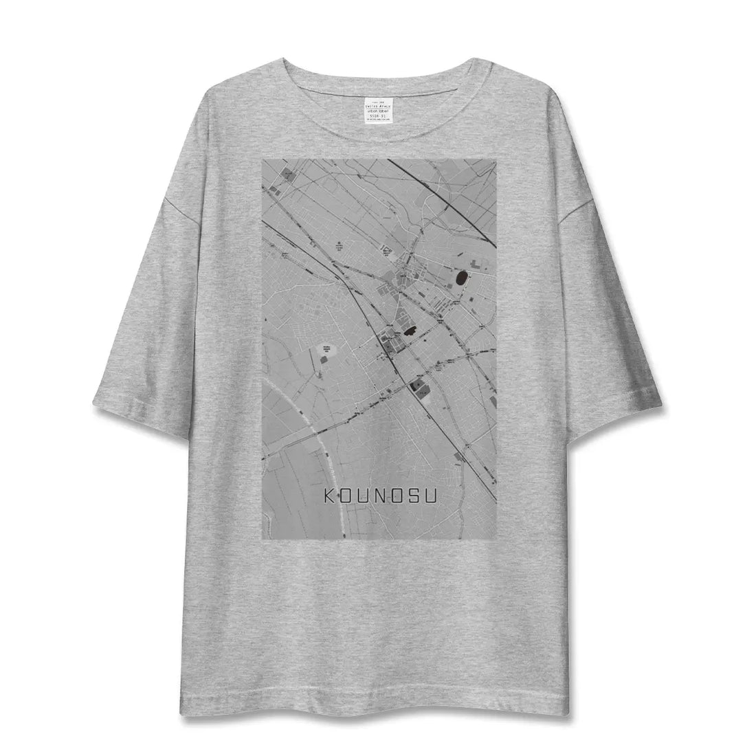 【鴻巣（埼玉県）】地図柄ビッグシルエットTシャツ