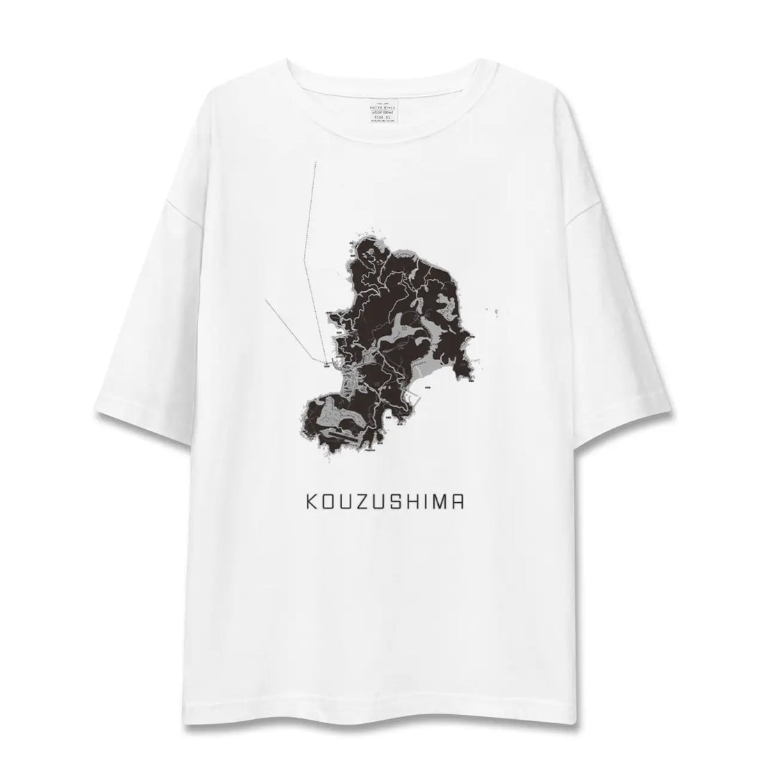 【神津島（東京都）】地図柄ビッグシルエットTシャツ