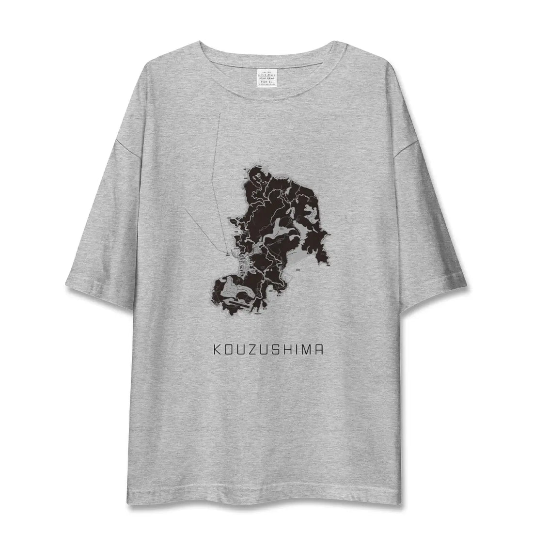 【神津島（東京都）】地図柄ビッグシルエットTシャツ